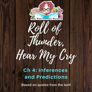 Roll of Thunder, Hear My Cry chapter 4 Inference and Prediction based ...