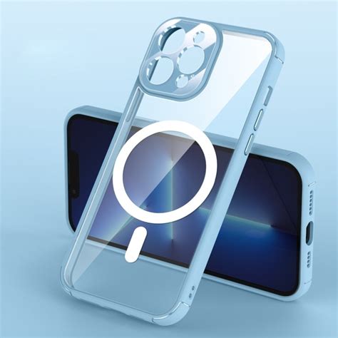 Clear Acrylic PC MagSafe Phone Case For iPhone 14 Max (Sierra Blue ...