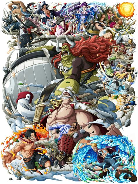 Whitebeard Pirates | Animasi, Seni anime, Kartun