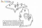 Michigan Coloring Pages sketch template