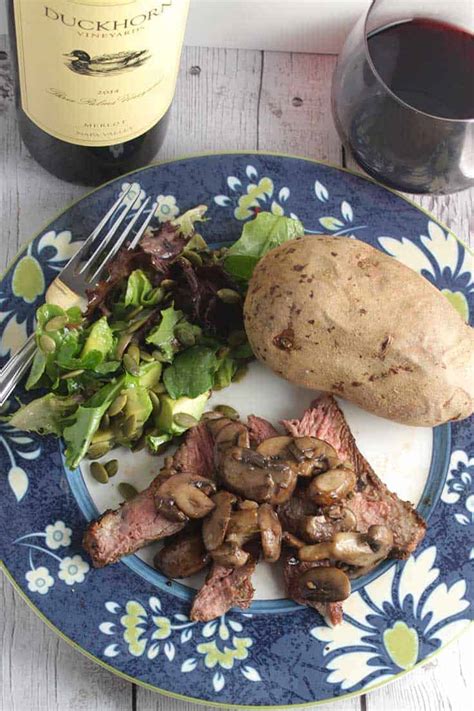 Ribeye with Mushrooms and a Special Merlot - Cooking Chat