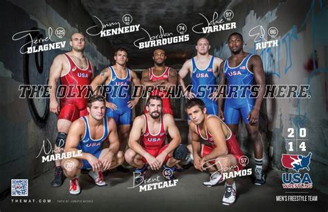 USA Wrestling - Men's and Women's Freestyle team posters...