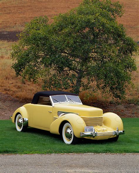 1937 Cord Phaeton Convertible Yellow | Kimballstock