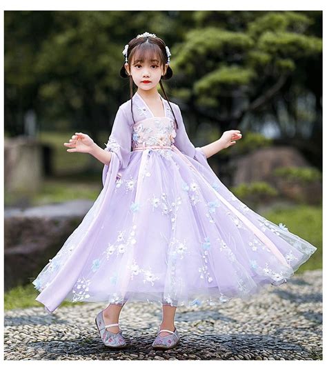 Hanfu Traditional Chinese Costume Girls Chiffon Dress Summer - Etsy