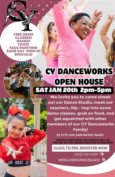 Jan 20 | CY Danceworks Open House | San Mateo, CA Patch