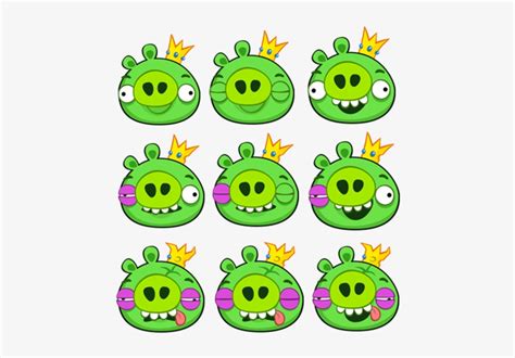 King Sprites - Angry Birds King Pig Hurt - 500x511 PNG Download - PNGkit