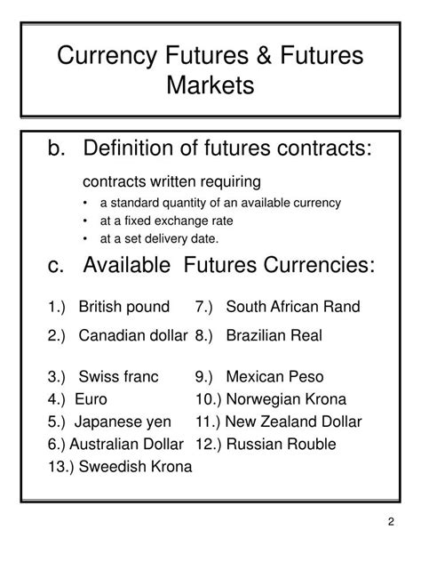 PPT - Currency Futures PowerPoint Presentation - ID:5798001