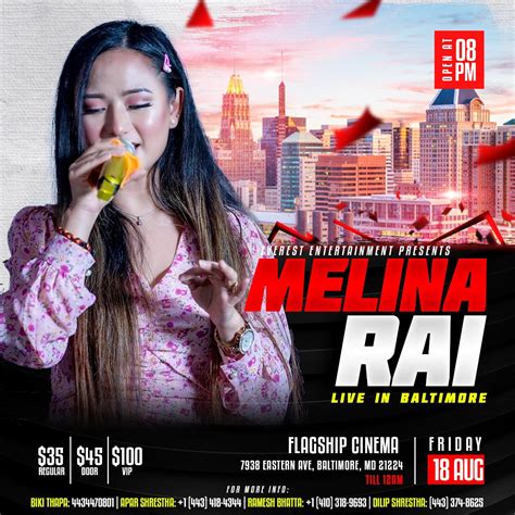 Melina Rai Live in Concert Baltimore | EverestEntertainment