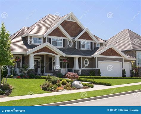 Upscale executive house stock image. Image of neighborhood - 900641