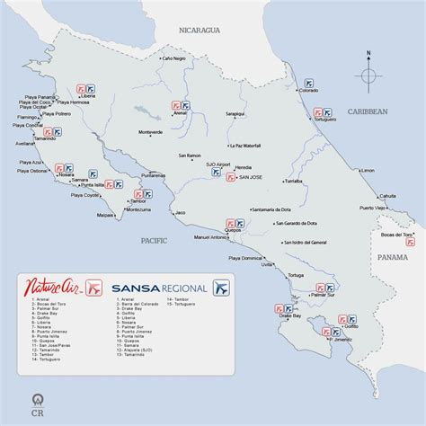 Costa Rica Airport Map – Verjaardag Vrouw 2020