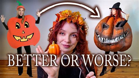 I made a GIANT pumpkin costume and it was a struggle - YouTube