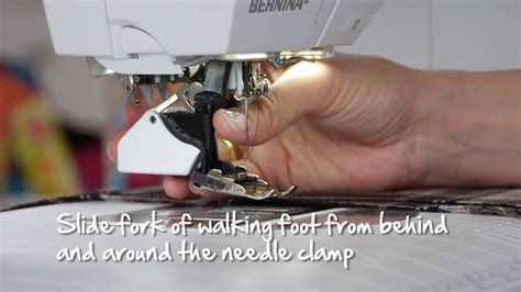 Tutorial how to sew with the BERNINA walking foot no 50 mp4 | Walking ...