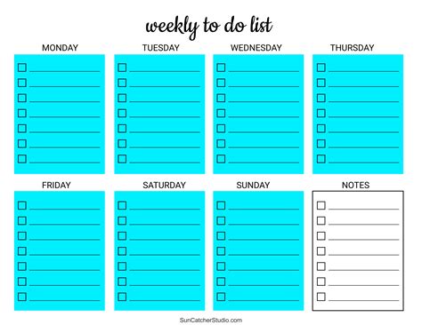 Printable To Do Lists For Work