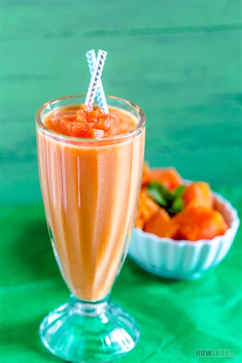 Vietnamese Papaya Smoothie Recipe (Sinh To Du Du)