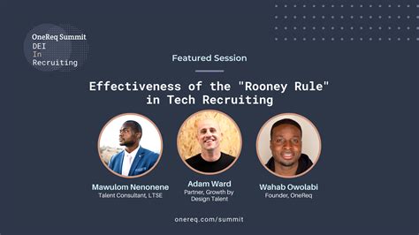 Effectiveness of the "Rooney Rule" in Tech Recruiting - OneReq