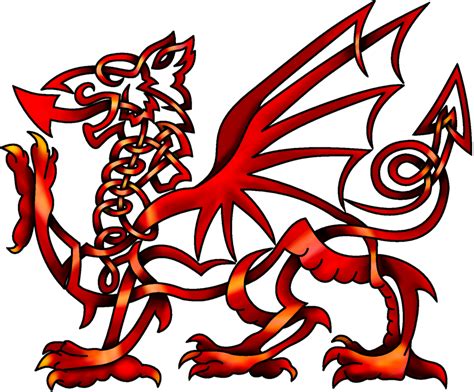 Celtic Knot Welsh Dragon by KnotYourWorld on deviantART