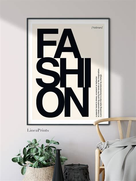 Fashion Print Large Wall Art Fashion Quote Typography - Etsy