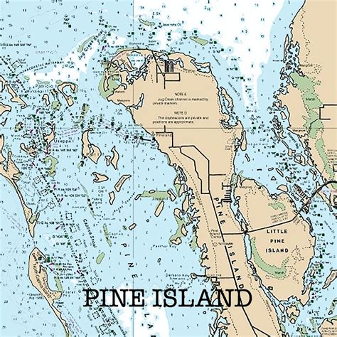 Pine Island Map of Florida Round or Square Coasters | Etsy