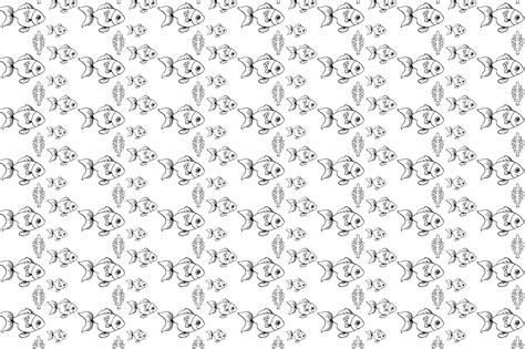 Premium Vector | Vector hand drawn fish doodle pattern