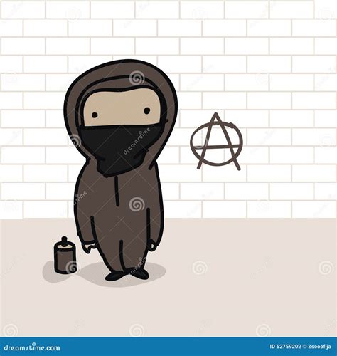 Anarchist Cartoon Stock Vector - Image: 52759202