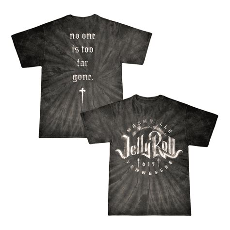 Jelly Roll Tie Dye Backroad Baptism Tour Merch T-shirt Short Sleeve New Logo Women Men Summer ...