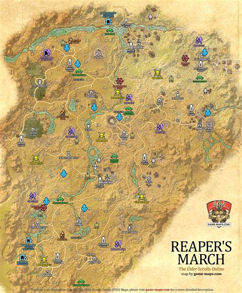 Reaper's March Map - The Elder Scrolls Online (ESO)