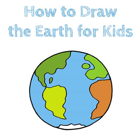 How to Draw the Earth for Kids - How to Draw Easy