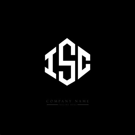 ISC letter logo design with polygon shape. ISC polygon and cube shape logo design. ISC hexagon ...