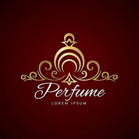 Logo De Parfum Avec Un Design Doré | Vecteur Premium