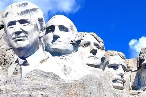 Trump staffer tweets photo of 'improved' Mount Rushmore