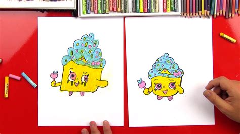 How To Draw A Shopkins - Cupcake Queen - Art For Kids Hub