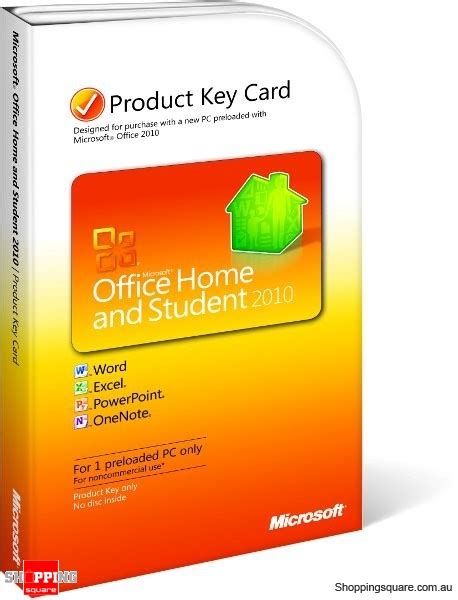 Microsoft Office Home & Student 2010- Product Key Card - Online Shopping @ Shopping Square.COM ...