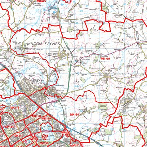 Milton Keynes Postcode Map (MK) – Map Logic