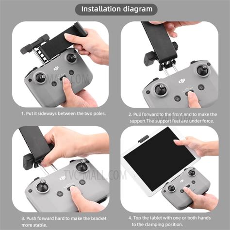 Remote Control Phone Tablet Extension Holder Bracket Mount Clip Stand for DJI Mavic Air 2 Drone ...