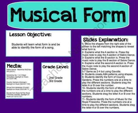 34 Form ideas | teaching music, elementary music, music classroom