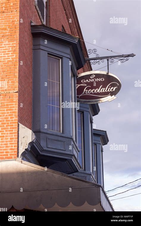 Ganong Chocolate shop and museum in St. Stephen, New Brunswick, Canada ...