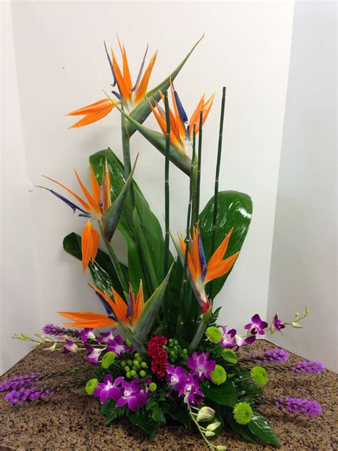 Simple Bird Of Paradise Flower Arrangement