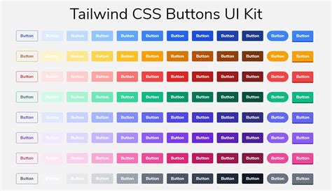 Tailwind CSS Buttons UI Kit