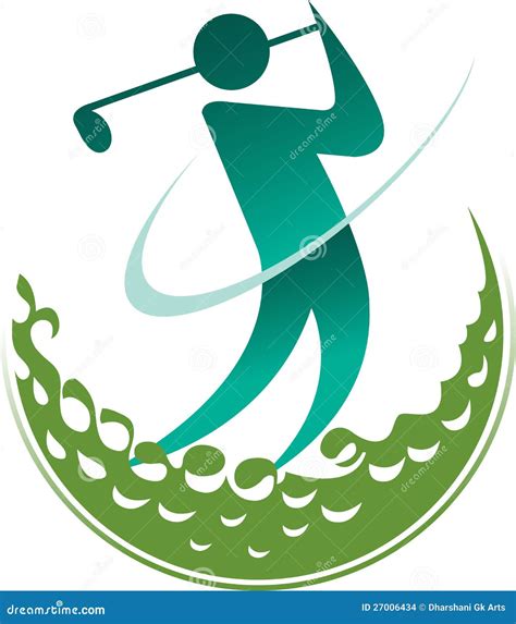 Logo de golfeur illustration de vecteur. Illustration du sportif - 27006434