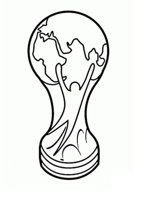 Coloring Pages | Fifa World Cup Trophy Coloring Page