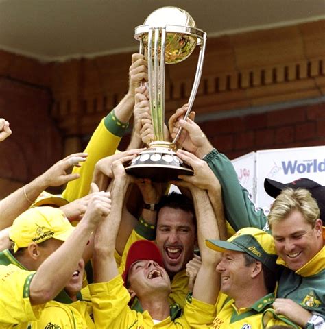 Darren Lehmann and Michael Bevan celebrate Australia's win in the final ...