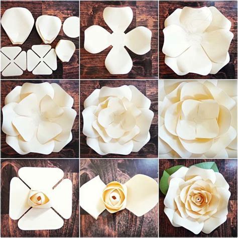 DIY gigante rosa modelli cartamodelli Rose & Tutorial carta Giant Paper Roses, Giant Roses ...