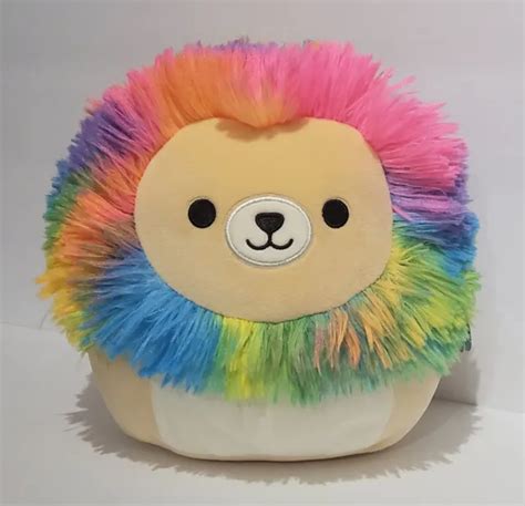 SQUISHMALLOWS OFFICIAL 8& Leonard the Rainbow Mane Lion Stuffed Plush Toy $12.99 - PicClick