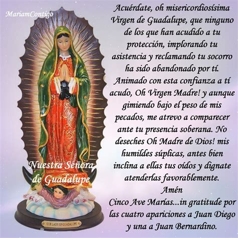 A NUESTRA SEÑORA DE GUADALUPE 2 Oraciones para momentos difíciles I ...