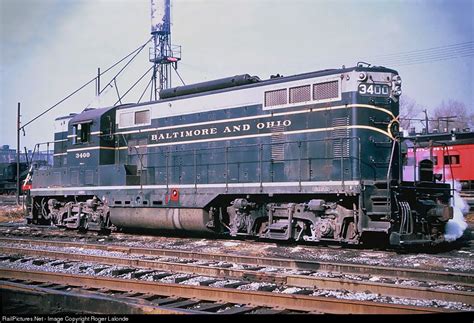 B&O 3400 Baltimore & Ohio (B&O) EMD GP7 at Baltimore, Maryland by Roger Lalonde | Baltimore and ...