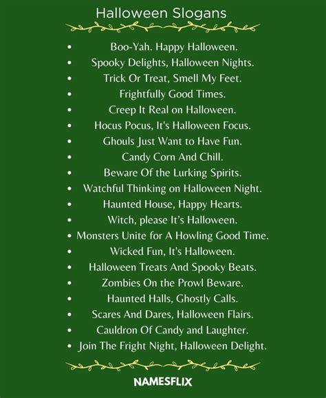 780+ Freaky Halloween Slogans Ideas