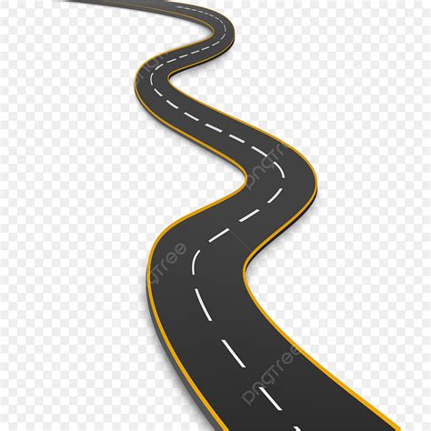 Winding Road Vector Design Images, Winding Curved Road, Road, Path ...