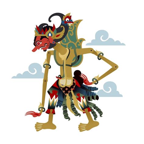 Free Vector | Wayang kulit character