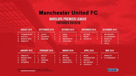Download Man Utd Fixtures To Calendar