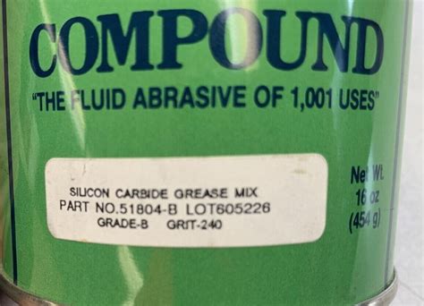 Lapping (Grinding) Compound, Valves, 280 Grit Silicon Carbide, Use ...